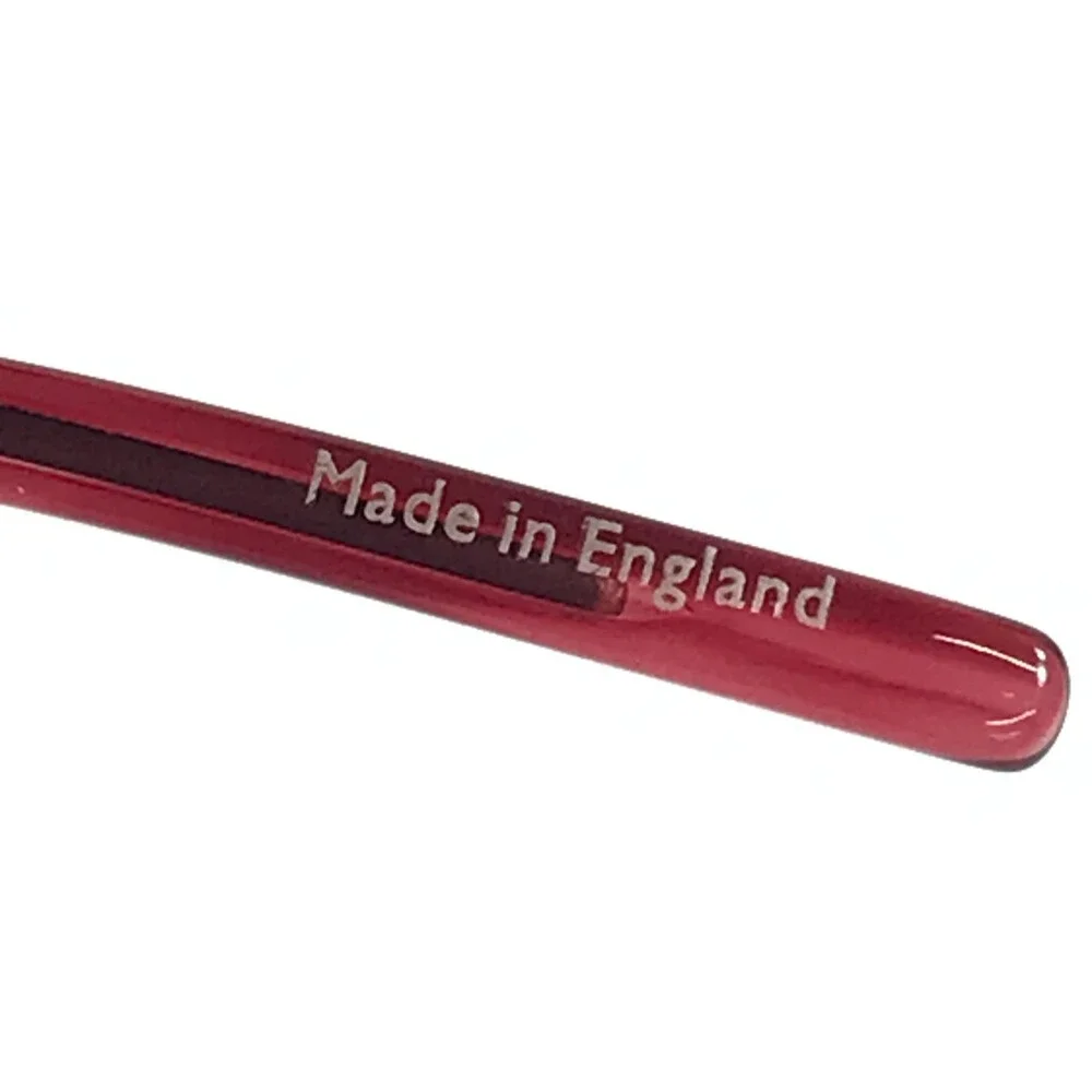 Tom Davies Eyeglasses Frames TD750 Col. 2258 Striped Red Brown Horn 52-17-140